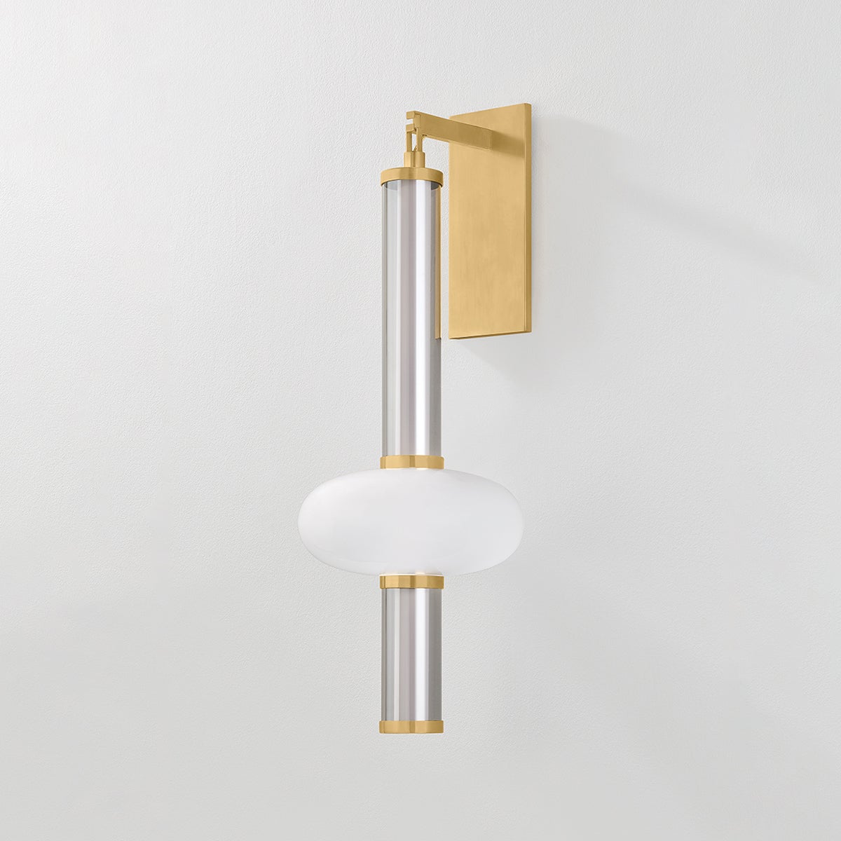 Corbin Wall Sconce shown from the front to reveal the arm curve and shade silhouette.
