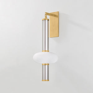 Corbin Wall Sconce shown from the front to reveal the arm curve and shade silhouette.
