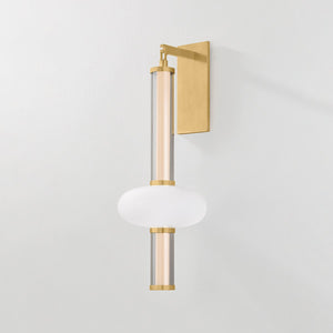 Close-up of the Corbin Wall Sconce showing the arm curve and shade silhouette.