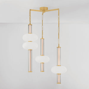 Corbin Chandelier shown from a second angle to highlight the frame, arms, and shade detail.
