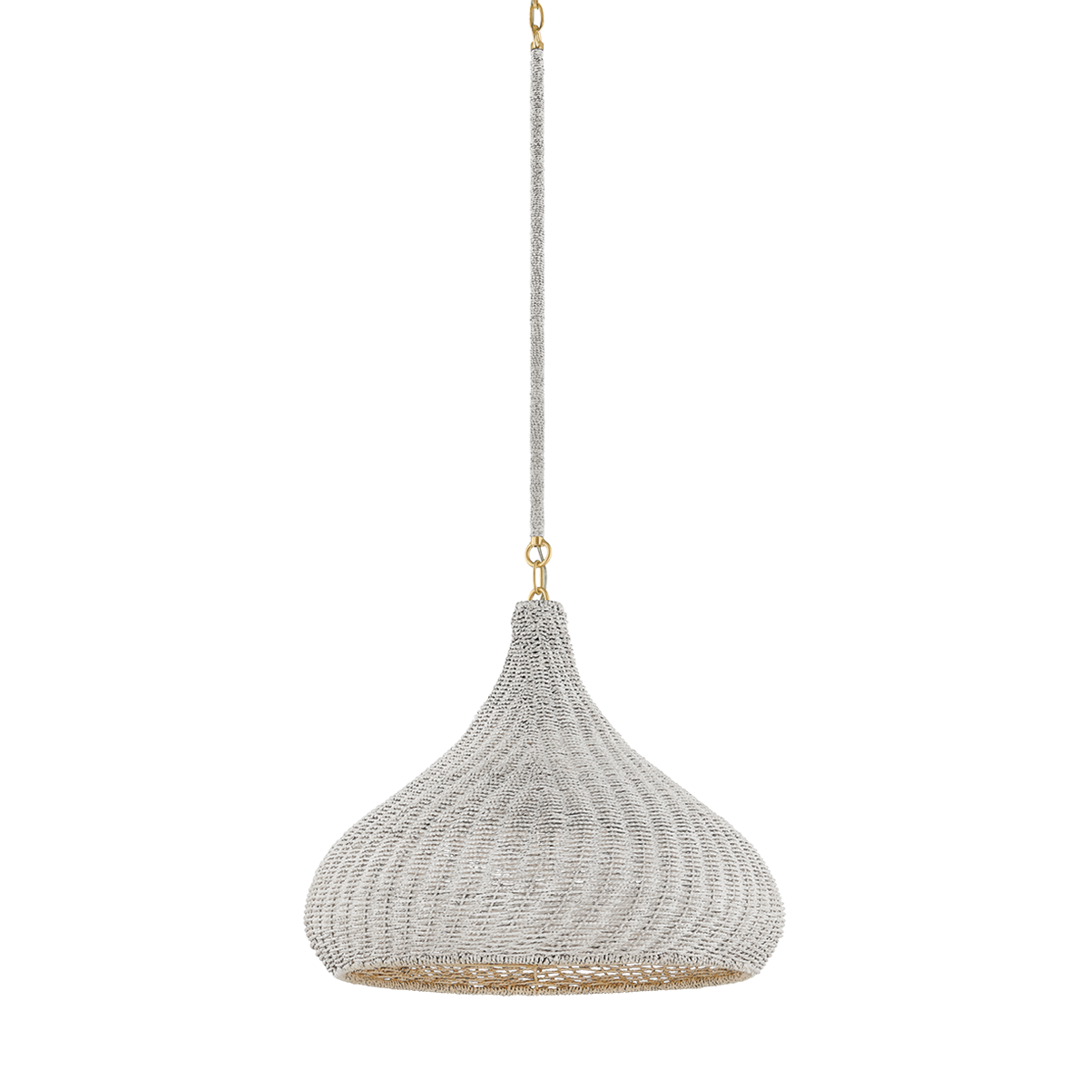 Hampstead Pendant 20" in aged brass — a Hudson Valley pendant for kitchens, entries, and dining rooms at Laurie Yapp Home.