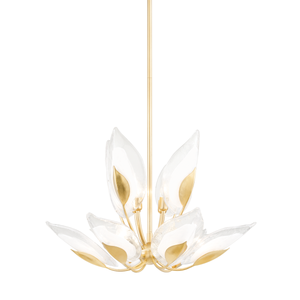 Blossom Chandelier 29" — a Hudson Valley chandelier for dining rooms, entries, and living rooms at Laurie Yapp Home.