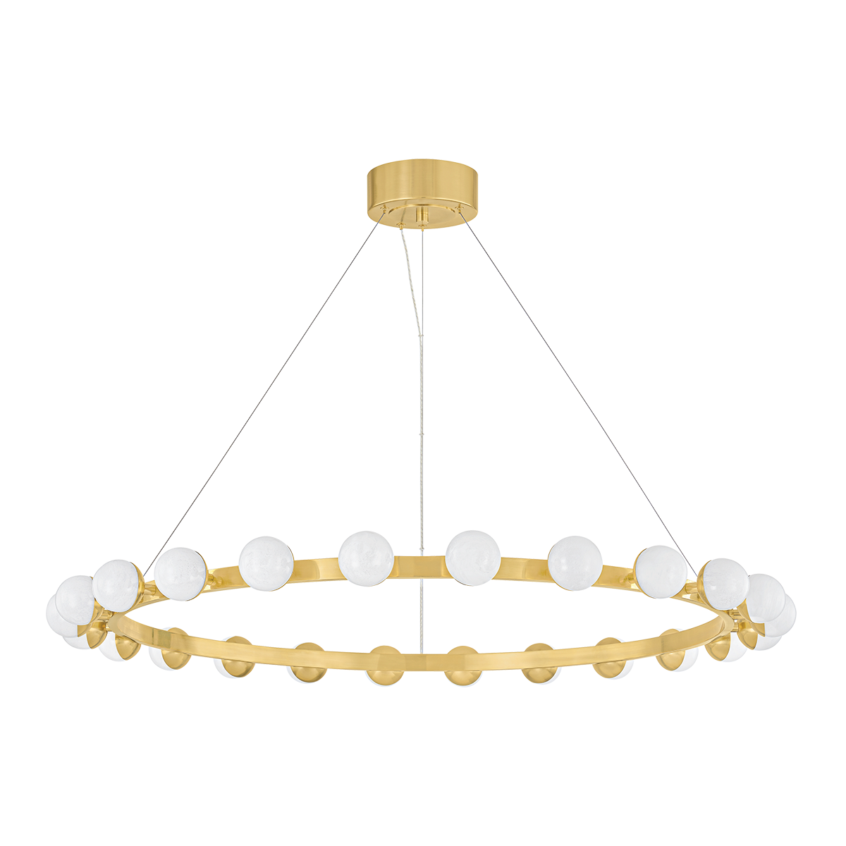 Linus Chandelier 45.25" x 3" — a Corbett chandelier for dining rooms, entries, and living rooms at Laurie Yapp Home.