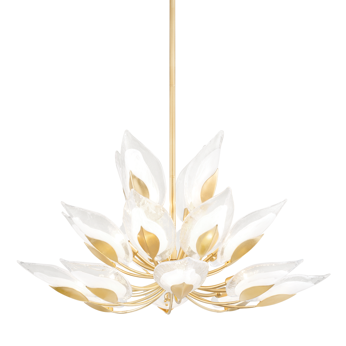 Blossom Chandelier 40.5" — a Hudson Valley chandelier for dining rooms, entries, and living rooms at Laurie Yapp Home.