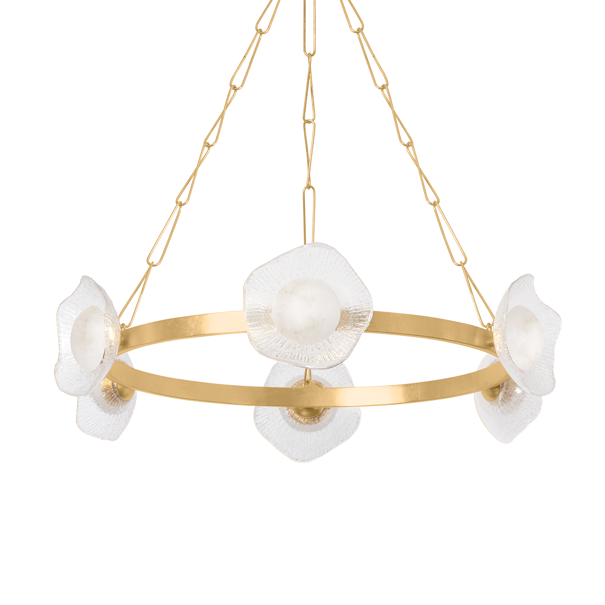 Almandine Chandelier 41.25" x 10" — a Corbett chandelier for dining rooms, entries, and living rooms at Laurie Yapp Home.
