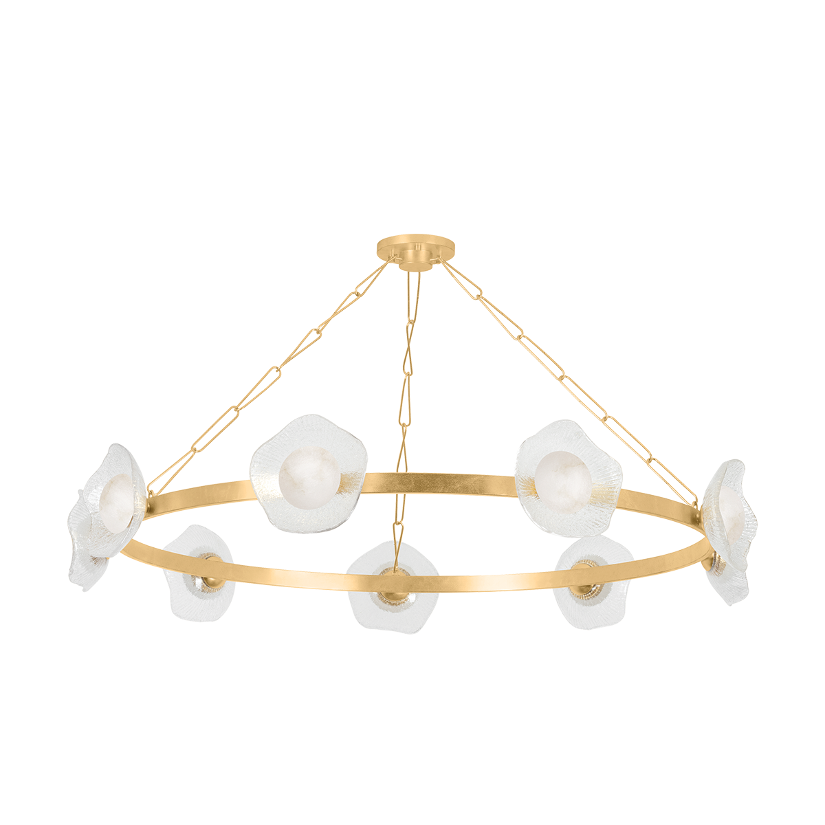 Almandine Chandelier 60.75" x 10" — a Corbett chandelier for dining rooms, entries, and living rooms at Laurie Yapp Home.