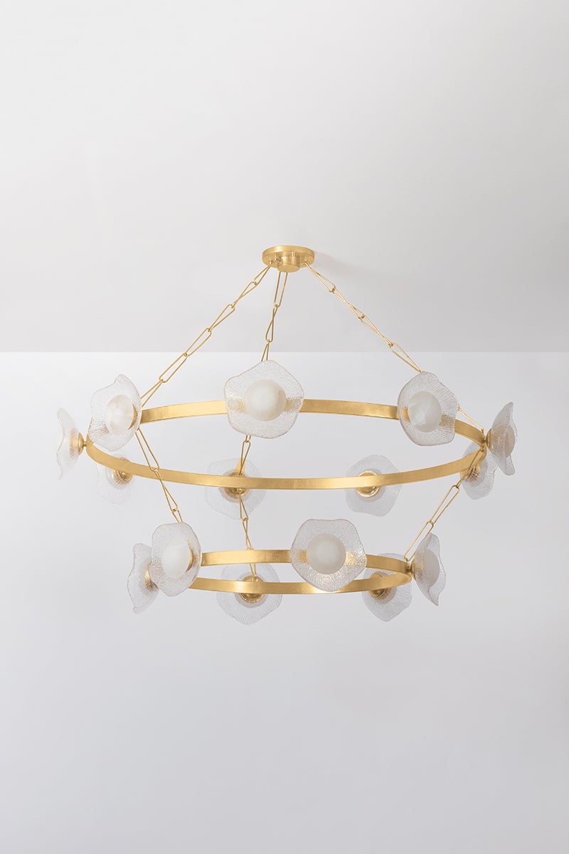 Almandine Chandelier 60.75" x 26" — a Corbett chandelier for dining rooms, entries, and living rooms at Laurie Yapp Home.