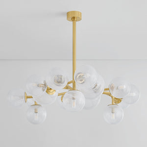Glasgow Chandelier 46" shown from a second angle to highlight the frame, arms, and shade detail.