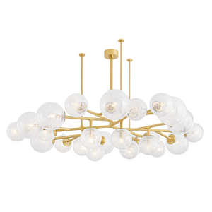 Glasgow Chandelier 67.25" — a Corbett chandelier for dining rooms, entries, and living rooms at Laurie Yapp Home.