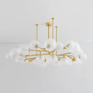 Glasgow Chandelier 67.25" shown from a second angle to highlight the frame, arms, and shade detail.