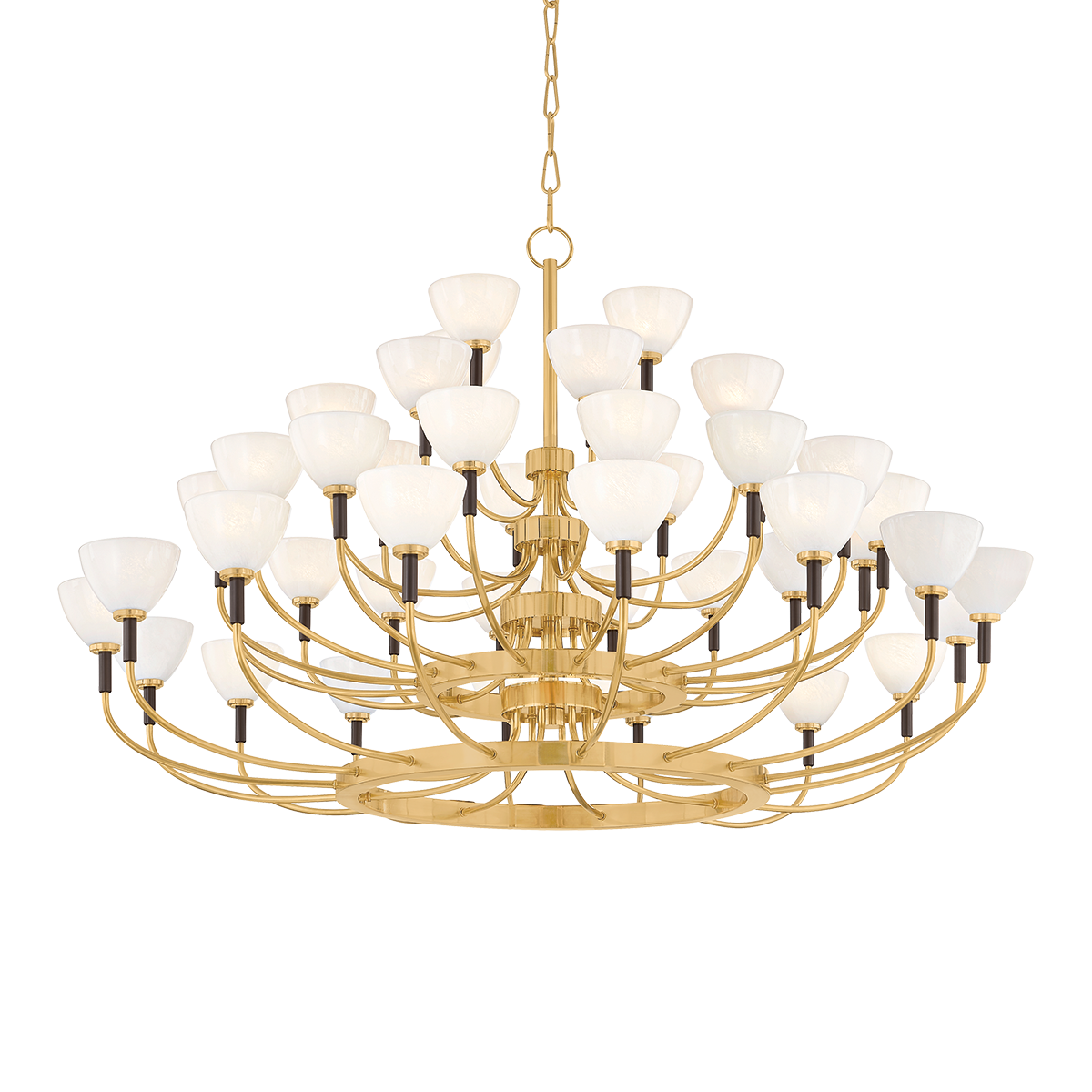 Brahma Chandelier 48.75" — a Corbett chandelier for dining rooms, entries, and living rooms at Laurie Yapp Home.