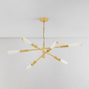Dashiell Chandelier 48" shown from a second angle to highlight the frame, arms, and shade detail.
