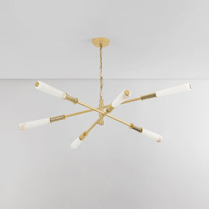 Dashiell Chandelier 60" shown from a second angle to highlight the frame, arms, and shade detail.