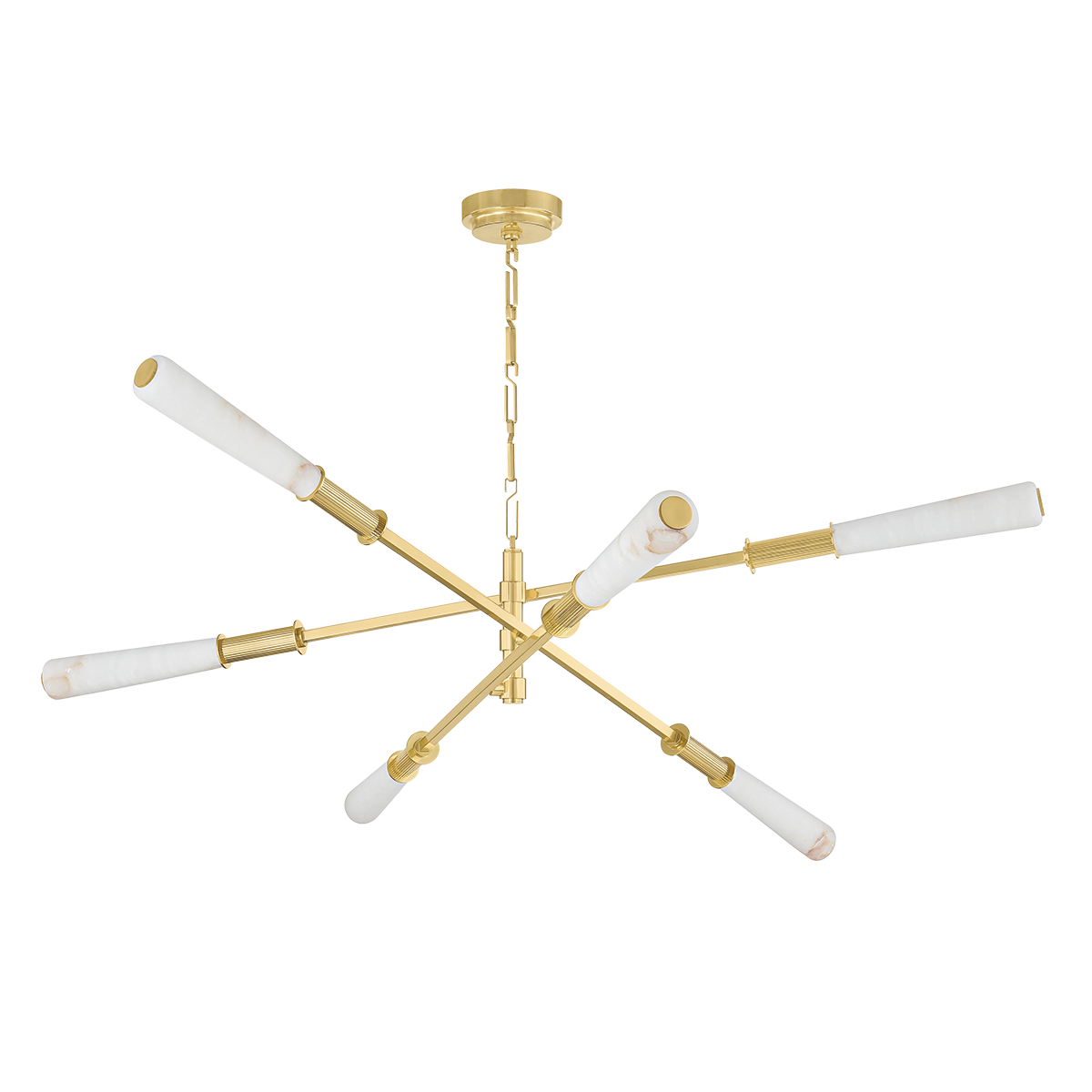 Dashiell Chandelier 60" — a Corbett chandelier for dining rooms, entries, and living rooms at Laurie Yapp Home.