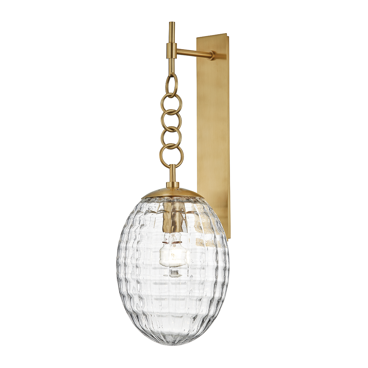 Venice Wall Sconce in aged brass — a Hudson Valley wall sconce for bathrooms, hallways, and living rooms at Laurie Yapp Home.