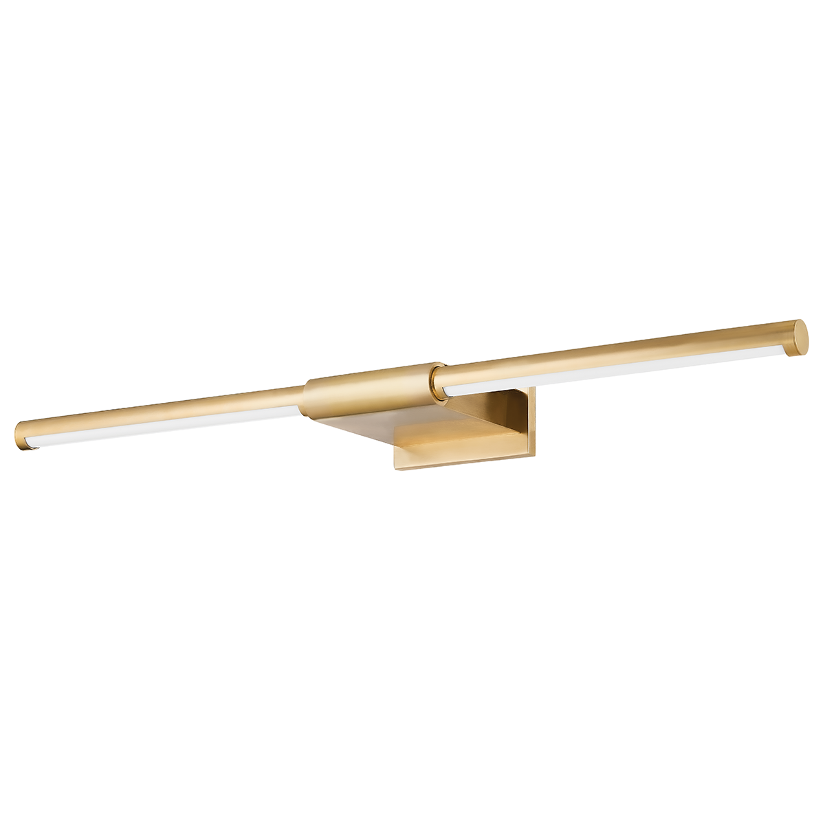Jerome Picture Light 30" in aged brass — a Hudson Valley picture light for gallery walls and reading nooks at Laurie Yapp Home.
