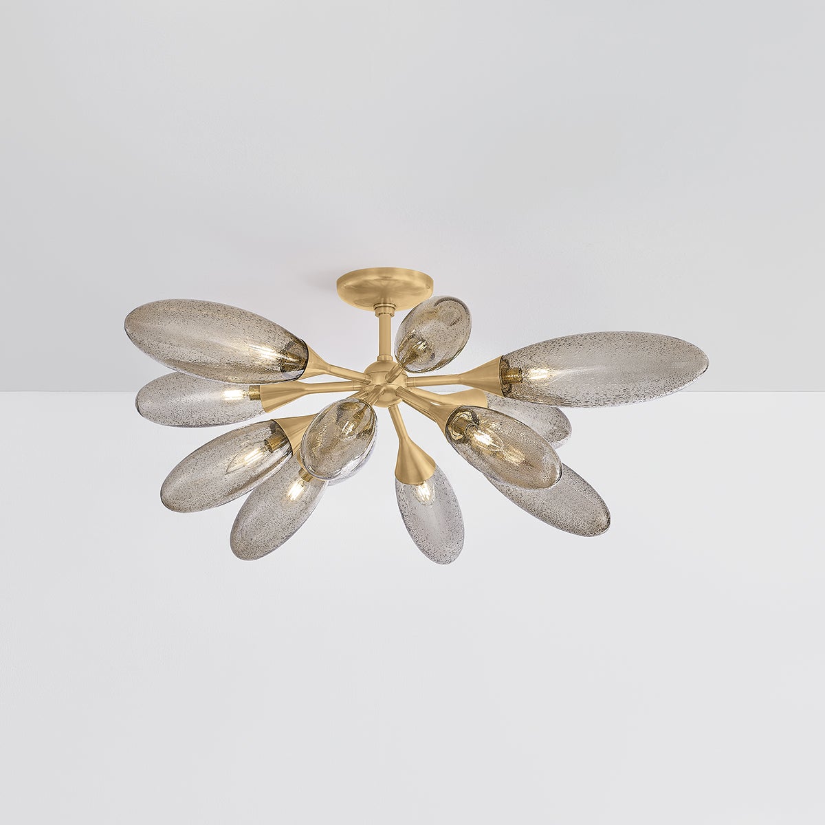 Close-up of the Cordoba Semi Flush showing the shade profile and mounting canopy.