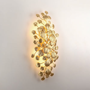 Menorca Wall Sconce shown from the front to reveal the arm curve and shade silhouette.
