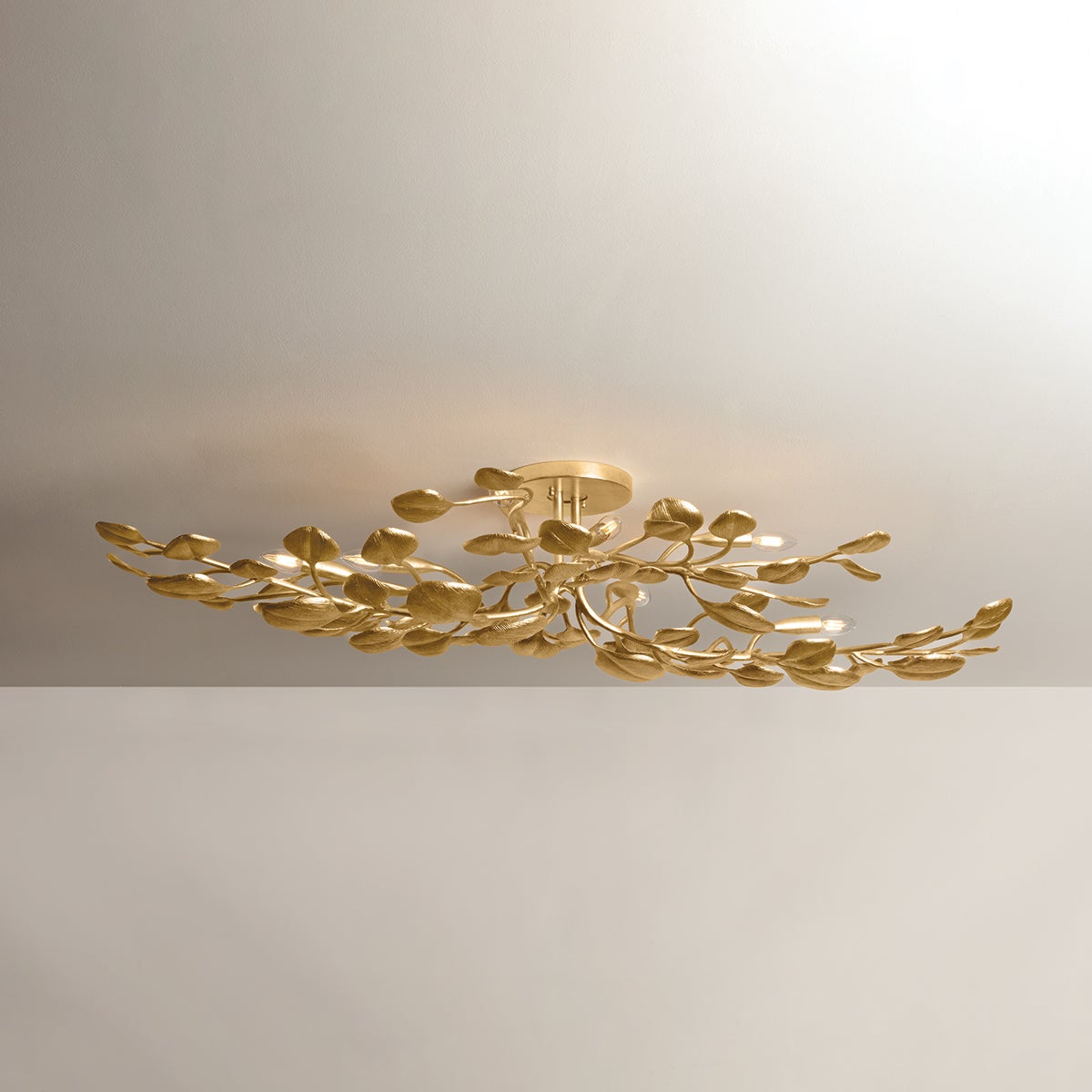 Menorca Semi Flush 30" — a Corbett flush mount for hallways, bedrooms, and entryways at Laurie Yapp Home.