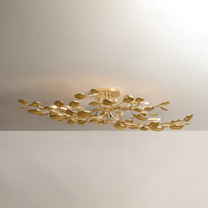 Menorca Semi Flush 30" shown from a second angle to highlight the shade profile and mounting canopy.