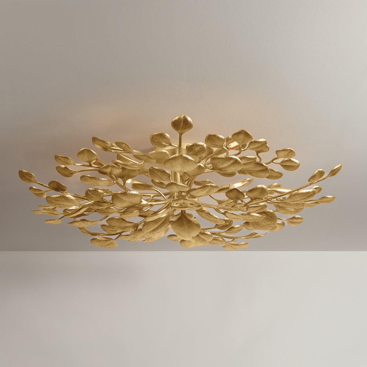 Menorca Semi Flush 50" — a Corbett flush mount for hallways, bedrooms, and entryways at Laurie Yapp Home.