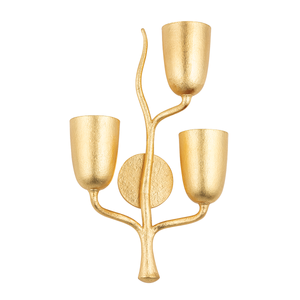 Vine Wall Sconce 14" x 23.5" — a Hudson Valley wall sconce for bathrooms, hallways, and living rooms at Laurie Yapp Home.