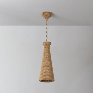 Tallman Pendant 8" shown from a second angle to highlight the shade shape and metal detail.