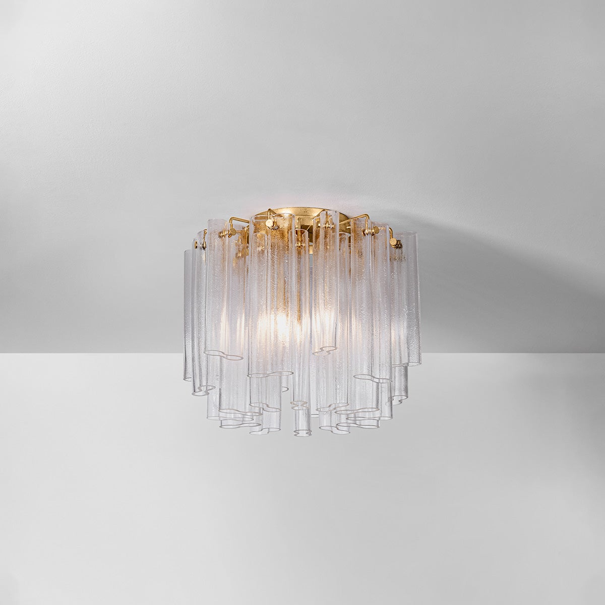 Varenna Semi Flush 20" — a Corbett flush mount for hallways, bedrooms, and entryways at Laurie Yapp Home.