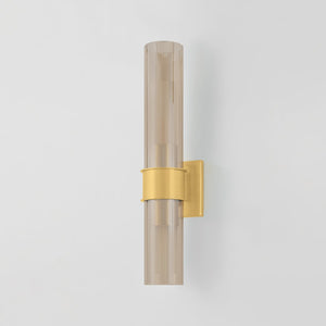 Granada Wall Sconce 4.25" x 21.5" shown from the front to reveal the arm curve and shade silhouette.