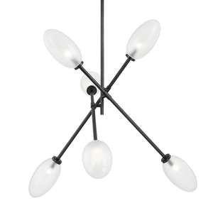 Alberton Chandelier 52.5" shown from a second angle to highlight the frame, arms, and shade detail.