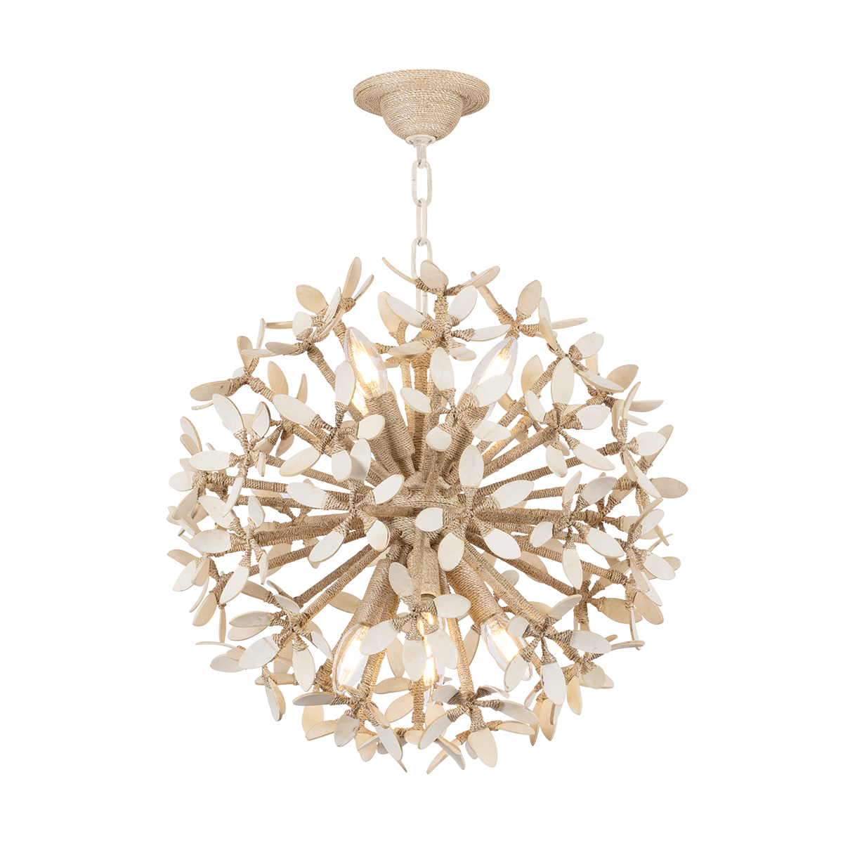 Corfu Chandelier 20" — a Corbett chandelier for dining rooms, entries, and living rooms at Laurie Yapp Home.