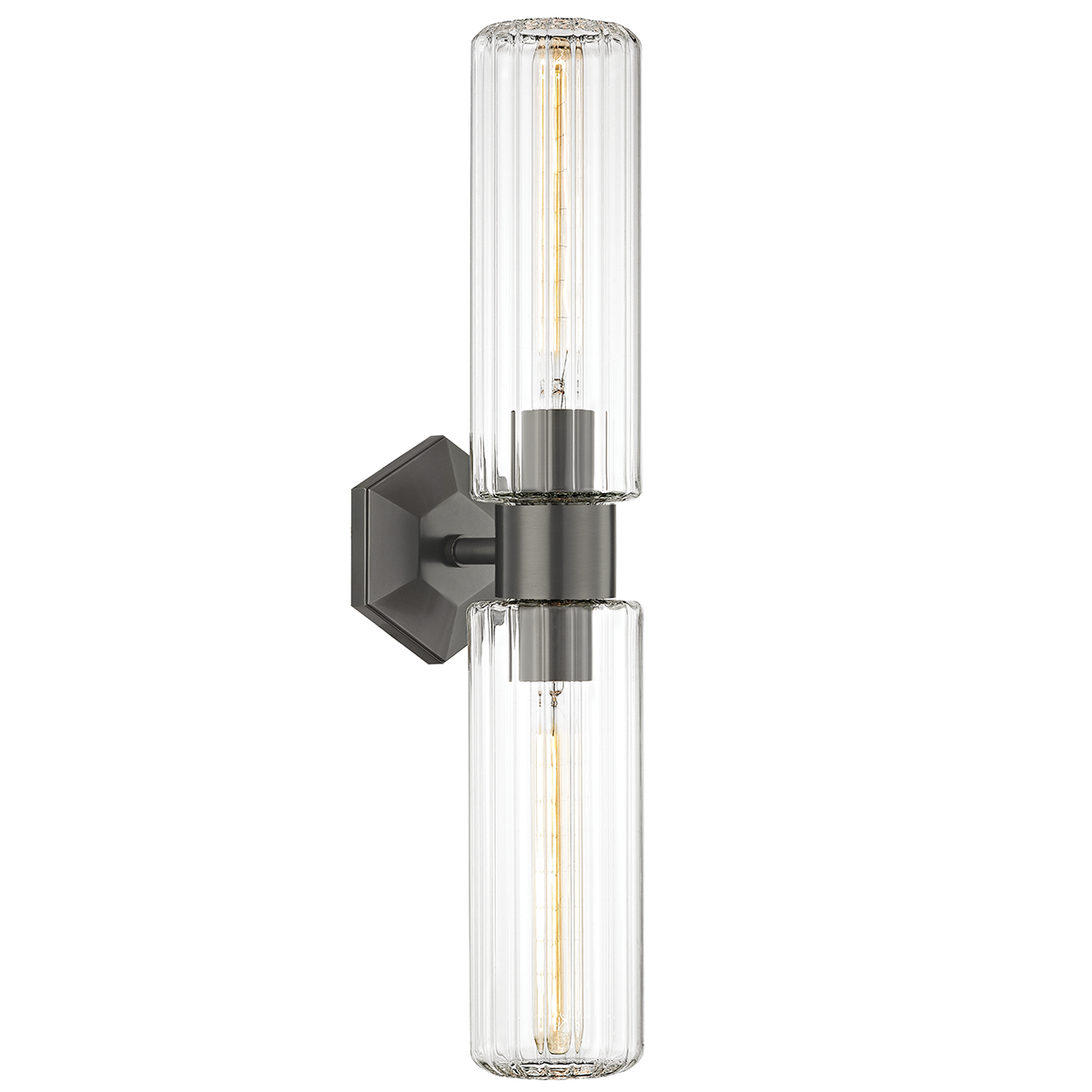Roebling Wall Sconce 4.75" x 23.75" in aged brass — a Hudson Valley wall sconce for bathrooms, hallways, and living rooms at Laurie Yapp Home.