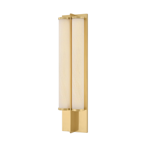 Northfield Wall Sconce 5.5" in aged brass — a Hudson Valley wall sconce for bathrooms, hallways, and living rooms at Laurie Yapp Home.