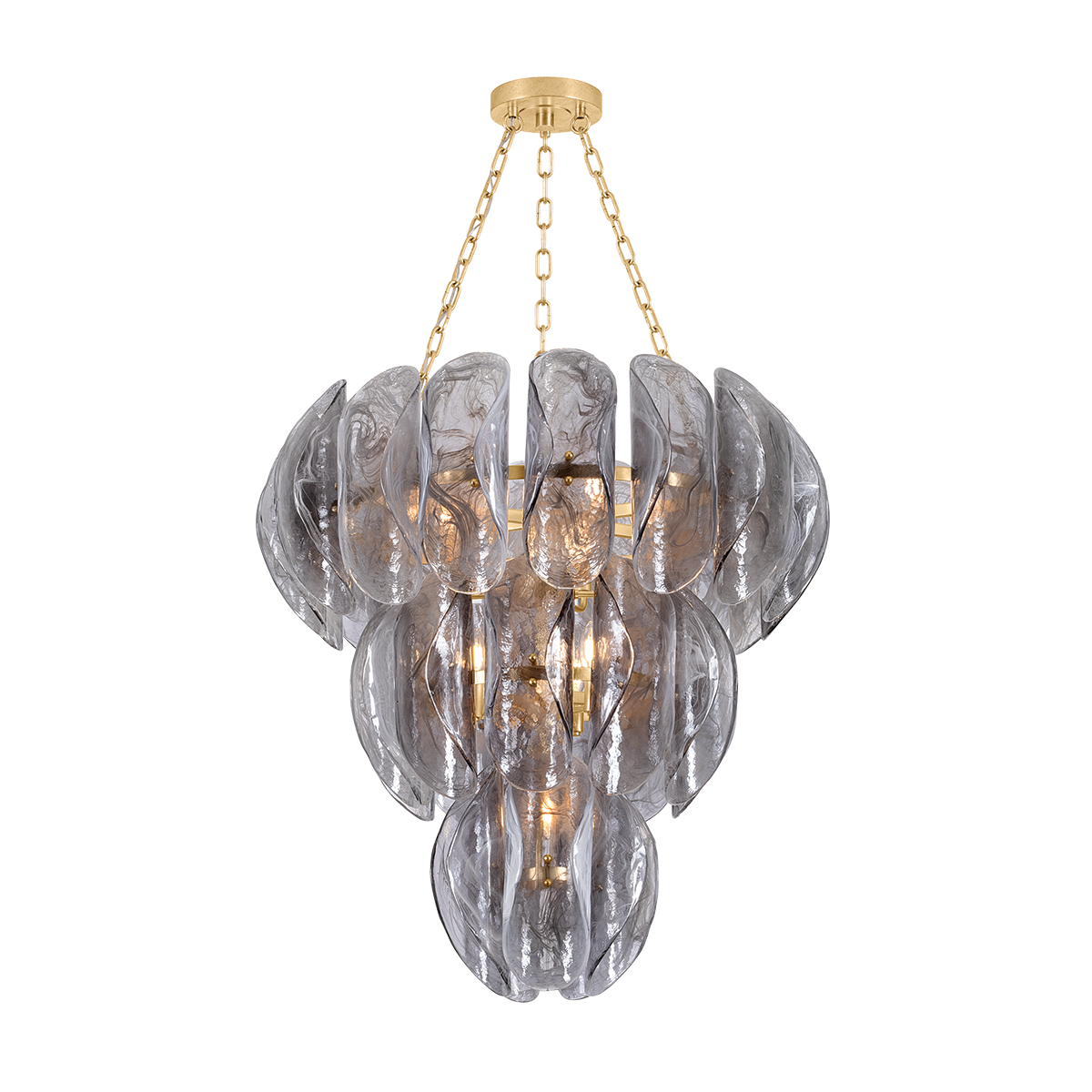 Anatase Chandelier 33.5" — a Corbett chandelier for dining rooms, entries, and living rooms at Laurie Yapp Home.