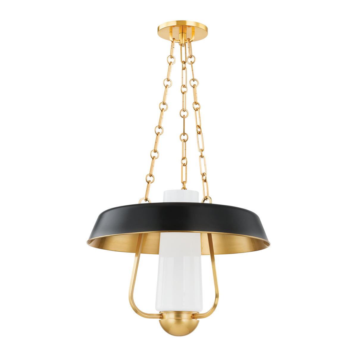 Provincetown Lantern in aged brass — a Hudson Valley lantern for entries, foyers, and covered porches at Laurie Yapp Home.