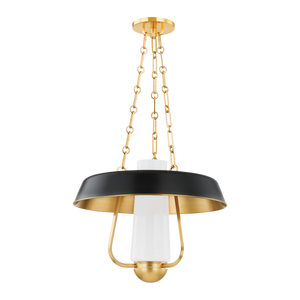 Provincetown Lantern in aged brass — a Hudson Valley lantern for entries, foyers, and covered porches at Laurie Yapp Home.