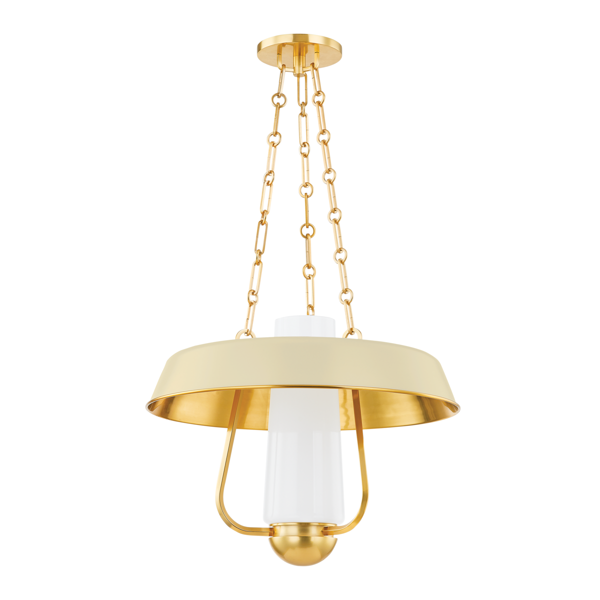 Provincetown Lantern in aged brass — a Hudson Valley lantern for entries, foyers, and covered porches at Laurie Yapp Home.
