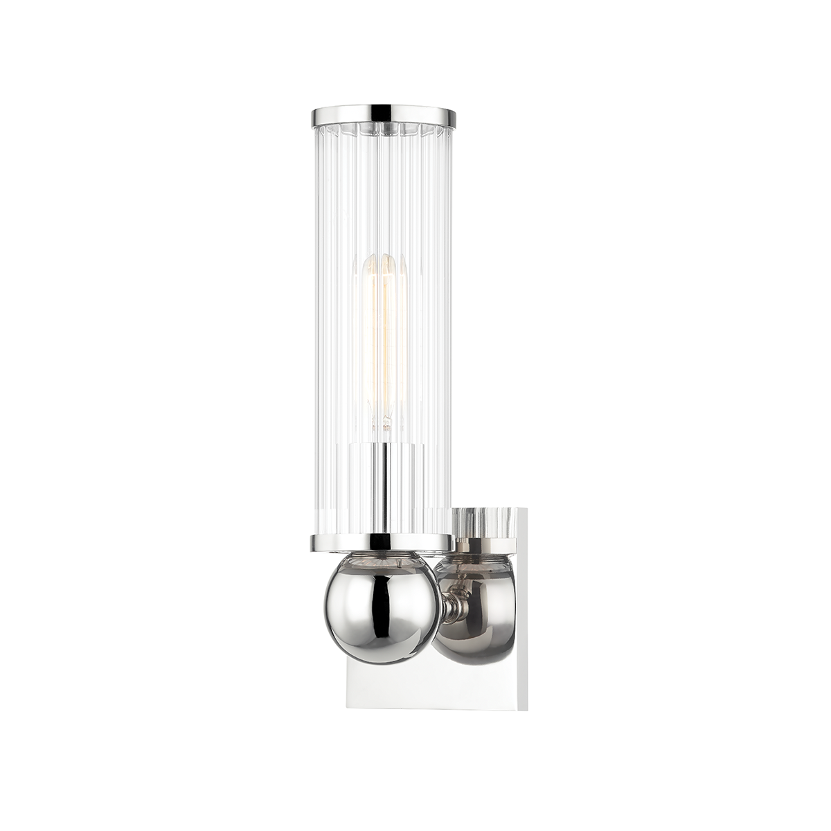 Malone Wall Sconce 4.5" x 13.5" in aged brass — a Hudson Valley wall sconce for bathrooms, hallways, and living rooms at Laurie Yapp Home.