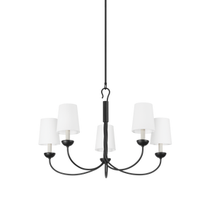 Montpelier Chandelier 34" — a Hudson Valley chandelier for dining rooms, entries, and living rooms at Laurie Yapp Home.