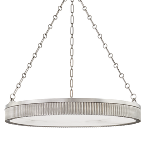 Lynden Chandelier 30" shown from a second angle to highlight the frame, arms, and shade detail.