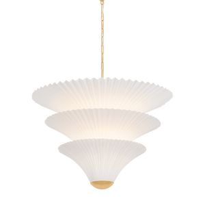 Belluno Chandelier 28" — a Corbett chandelier for dining rooms, entries, and living rooms at Laurie Yapp Home.