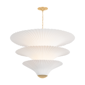 Belluno Chandelier 40" — a Corbett chandelier for dining rooms, entries, and living rooms at Laurie Yapp Home.