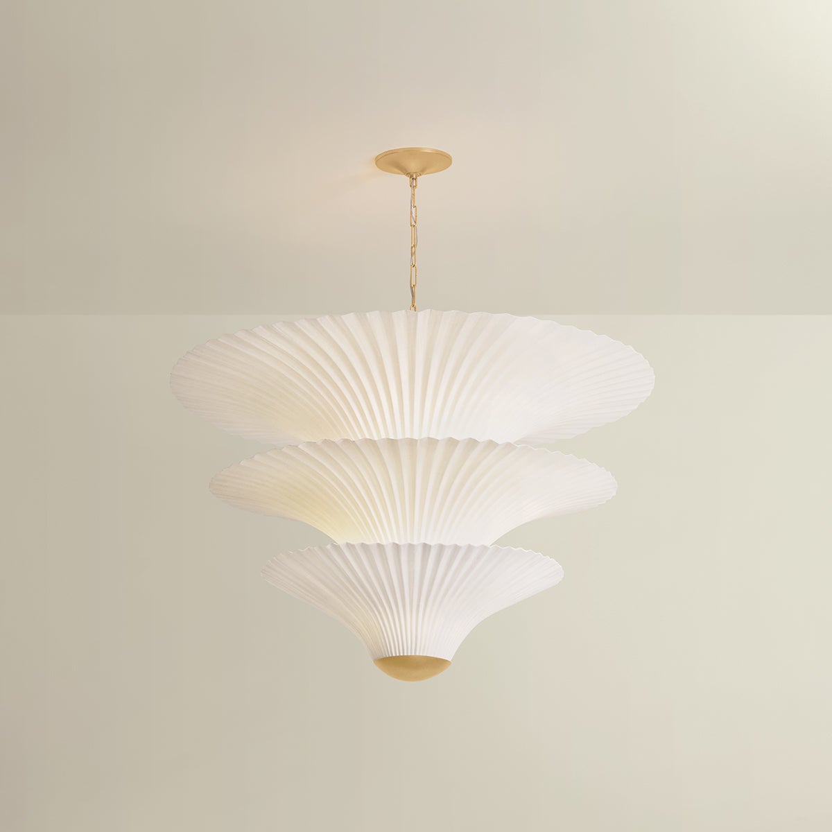 Belluno Chandelier 40" — a Corbett chandelier for dining rooms, entries, and living rooms at Laurie Yapp Home.