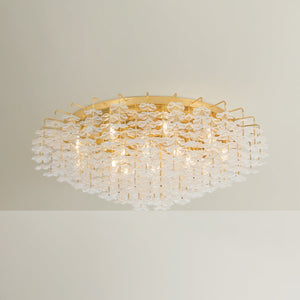 Alsace Semi Flush 36" shown from a second angle to highlight the shade profile and mounting canopy.