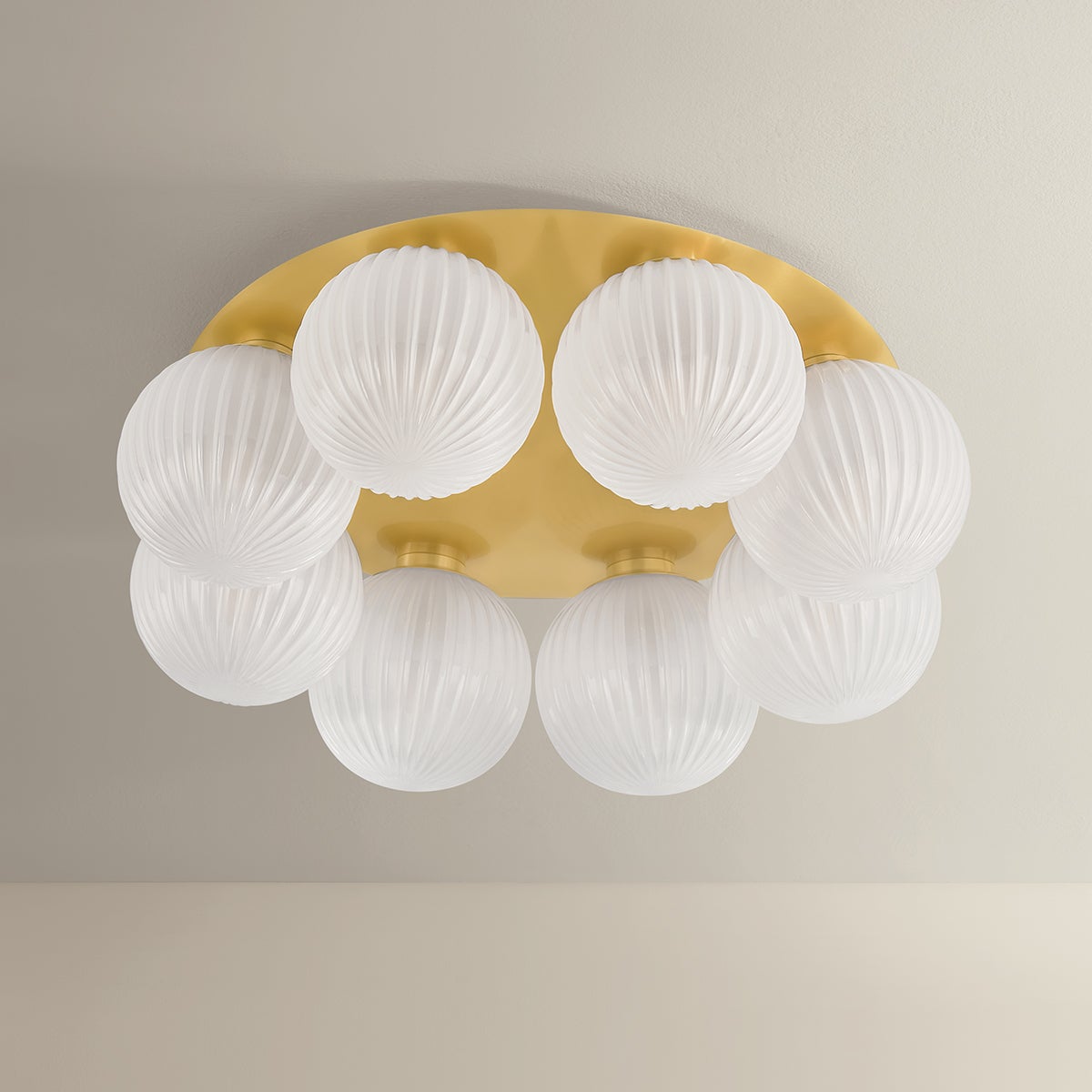 Vernazza Flush Mount 23.5" — a Corbett flush mount for hallways, bedrooms, and entryways at Laurie Yapp Home.