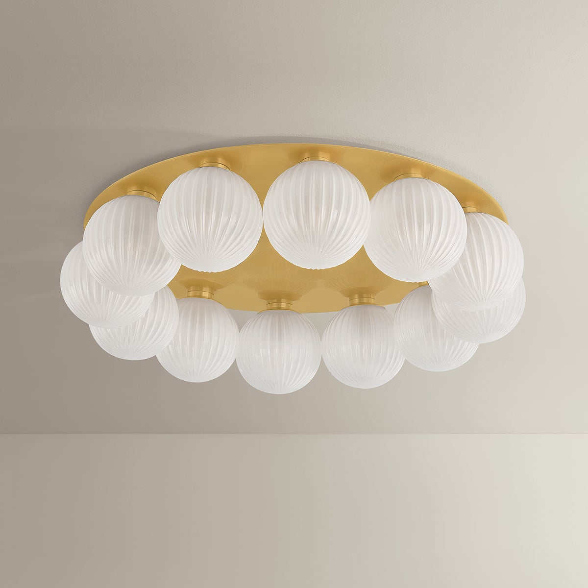 Vernazza Flush Mount 32" — a Corbett flush mount for hallways, bedrooms, and entryways at Laurie Yapp Home.