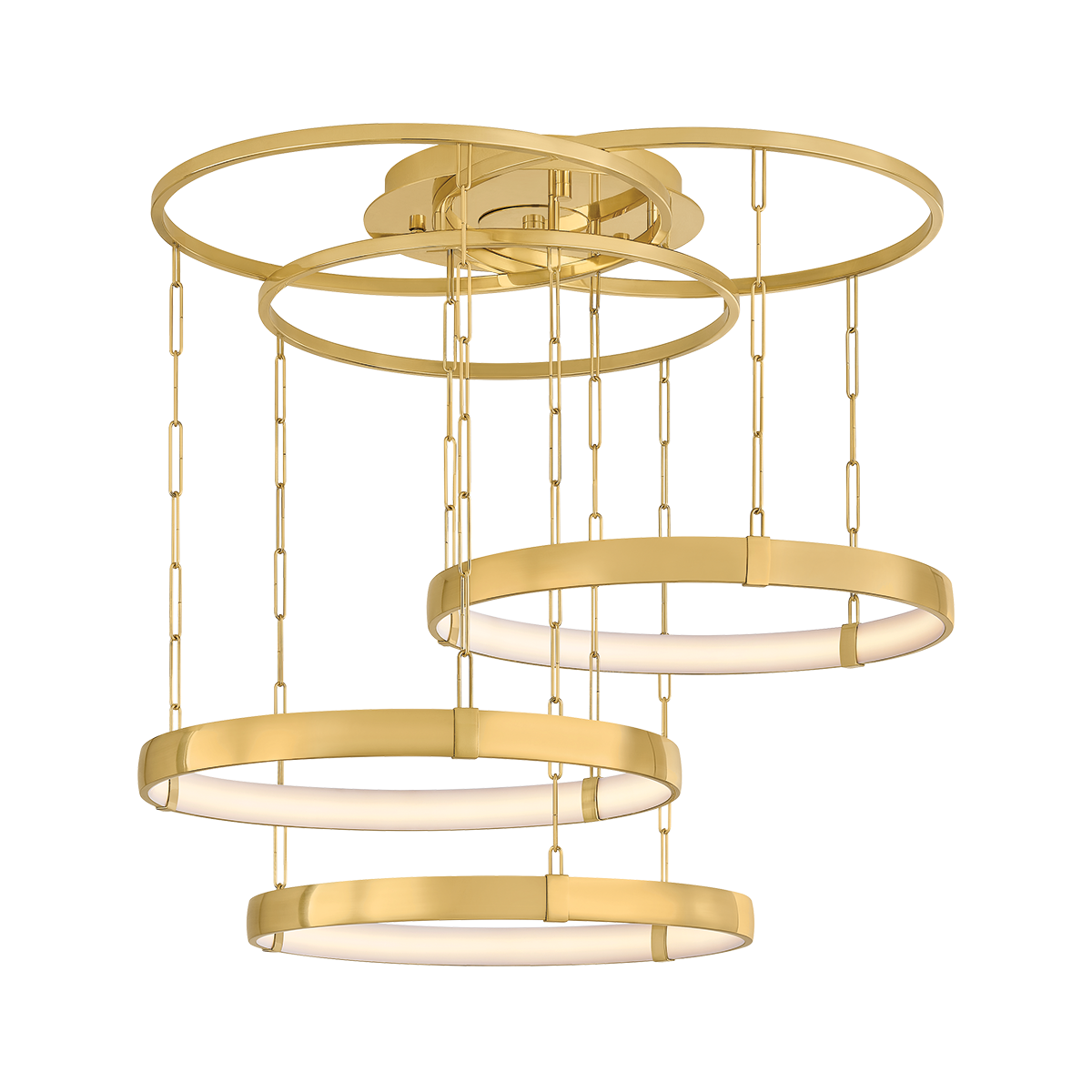 Chiasso Chandelier 38" — a Corbett chandelier for dining rooms, entries, and living rooms at Laurie Yapp Home.