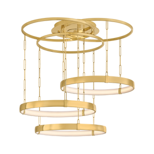 Chiasso Chandelier 38" — a Corbett chandelier for dining rooms, entries, and living rooms at Laurie Yapp Home.