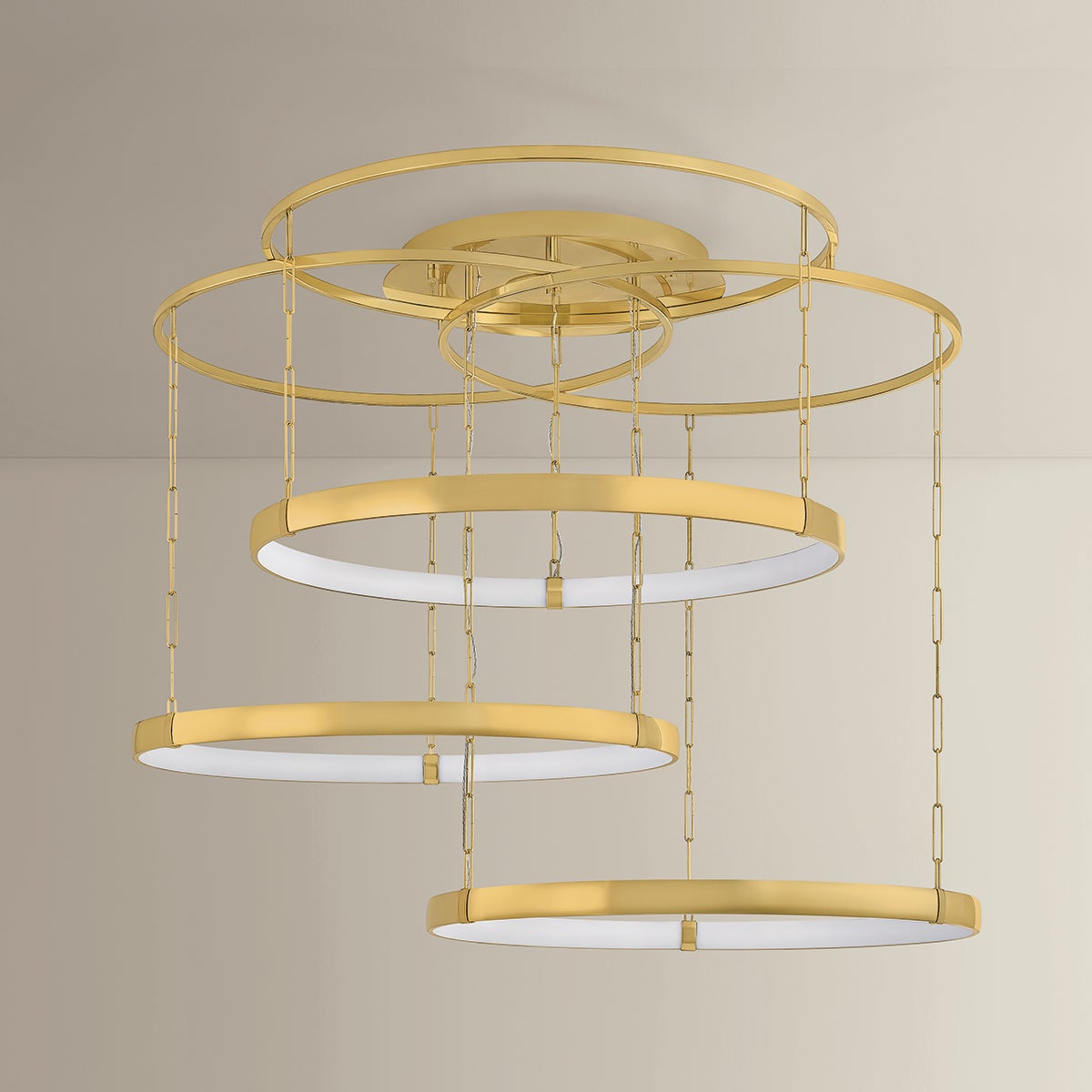 Chiasso Chandelier 55.5" — a Corbett chandelier for dining rooms, entries, and living rooms at Laurie Yapp Home.