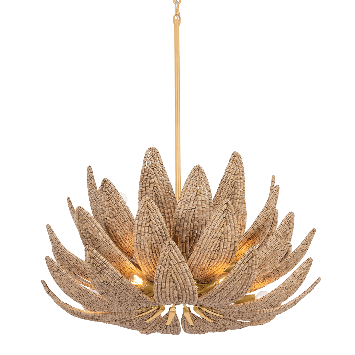 Varanasi Chandelier 30" — a Corbett chandelier for dining rooms, entries, and living rooms at Laurie Yapp Home.